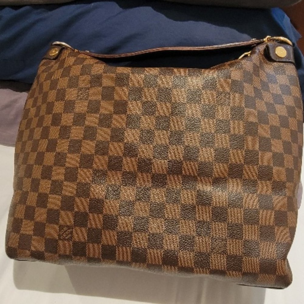 Louis Vuitton Damier Ebene Canvas Duomo Hobo Handbag - Picture 12 of 16